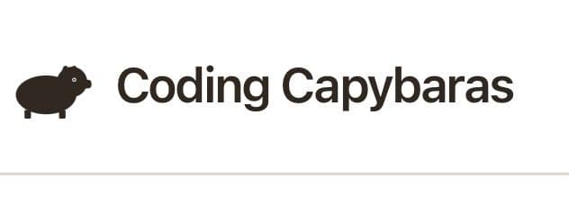 Coding Capybaras