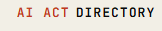 AI Act Directory