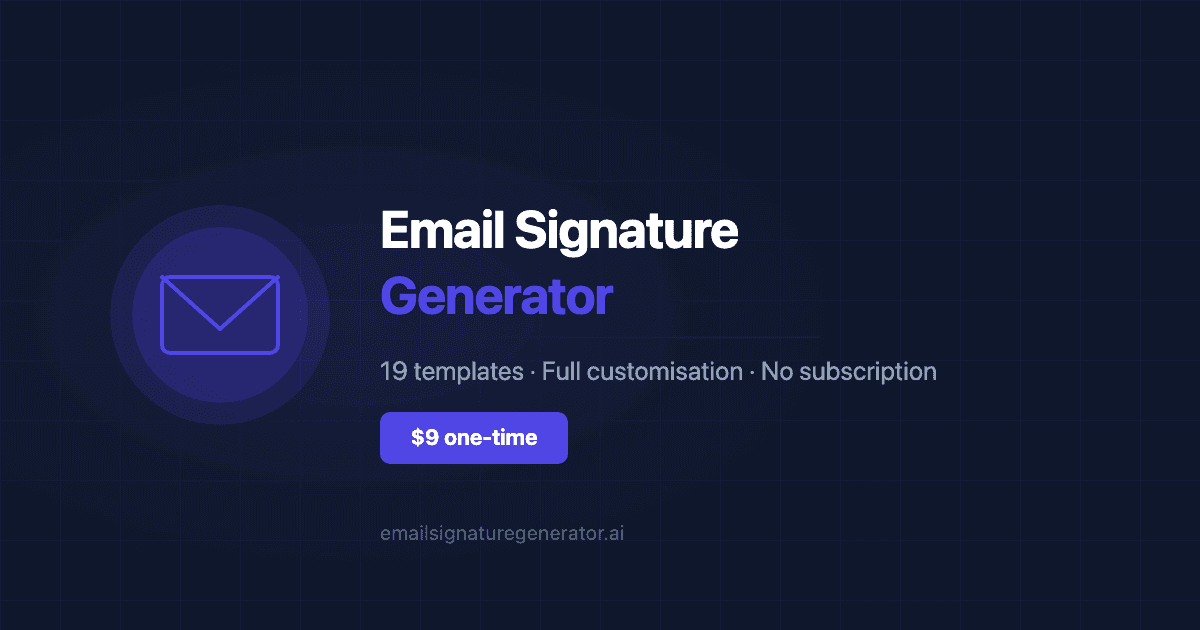 Email Signature Generator