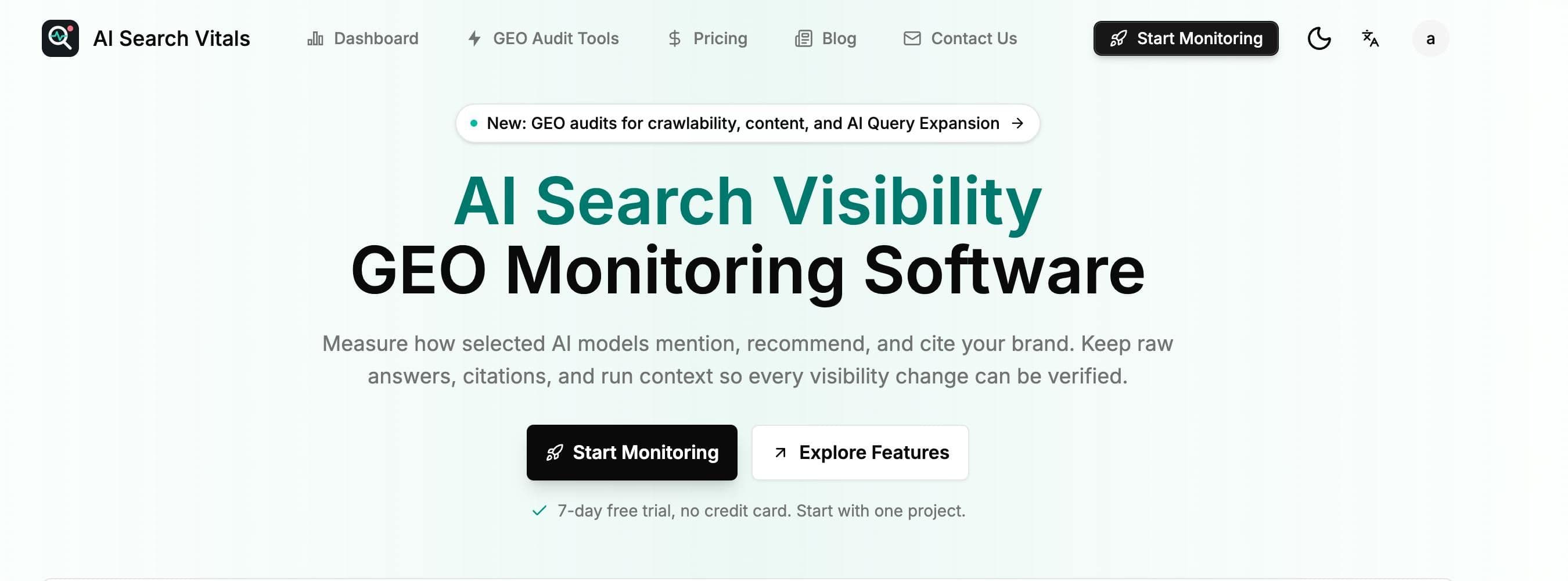AI Search Vitals preview
