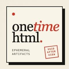 onetimehtml