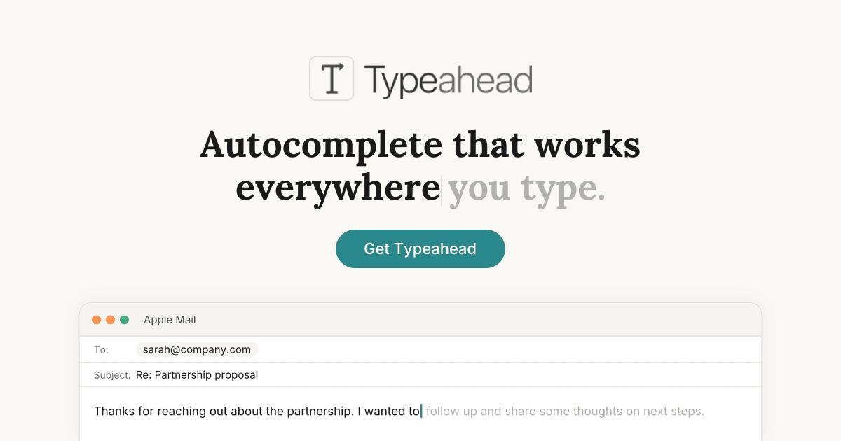 Typeahead